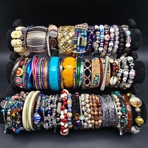 60 Bracelet Lot Craft Lot Repurpose Resell